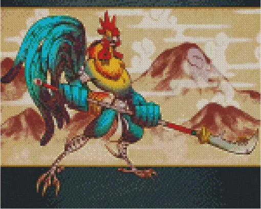 Aesthetic Fighter Chicken Diamond Painting