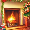 Aesthetic Fireplace Romantic Diamond Painting