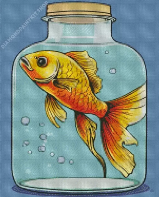 Aesthetic Fish Tank Art Diamond Painting