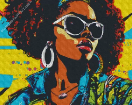 Aesthetic Funky Woman Diamond Painting