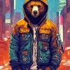 Gangsta Bear Art Diamond Painting