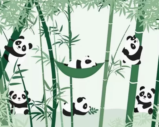 Bamboo Panda Diamond Painting