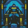 Batman On A Throne Diamond Painting