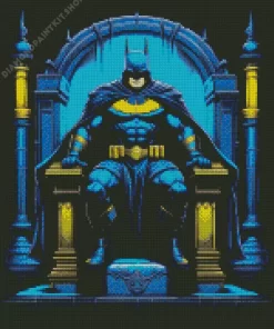 Batman On A Throne Diamond Painting