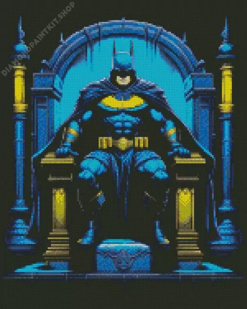 Batman On A Throne Diamond Painting