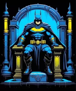 Batman On A Throne Diamond Painting