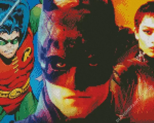 Batman Robin And Catwoman Diamond Painting