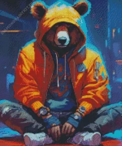 Bear Gangster Diamond Painting