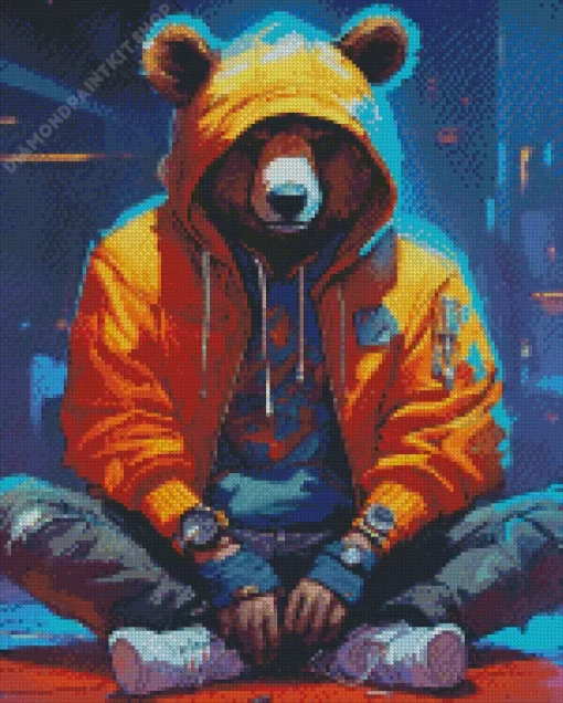 Bear Gangster Diamond Painting