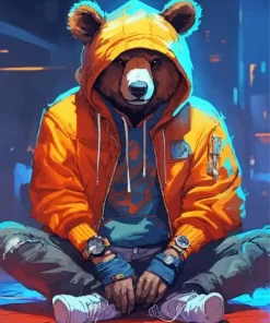 Bear Gangster Diamond Painting