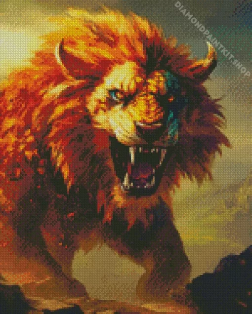 Beast Lion Diamond Painting