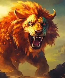 Beast Lion Diamond Painting