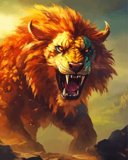 Beast Lion Diamond Painting