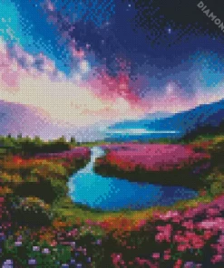 Beautiful Galaxy Landscape Diamond Painting