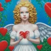 Blonde Angel Girl Diamond Painting