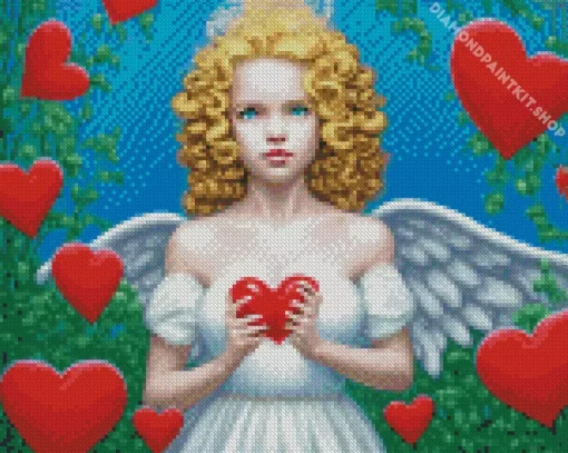 Blonde Angel Girl Diamond Painting