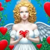 Blonde Angel Girl Diamond Painting