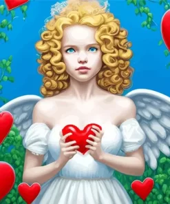 Blonde Angel Girl Diamond Painting