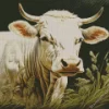 Blonde Cow Diamond Painting