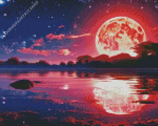 Blood Moon Diamond Painting