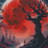 Blood Moon Art Diamond Painting