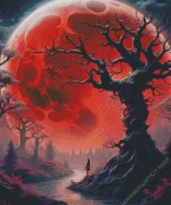 Blood Moon Art Diamond Painting