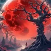 Blood Moon Art Diamond Painting