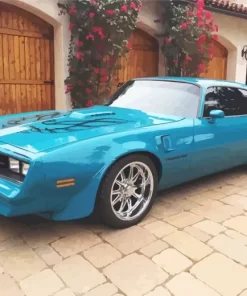 Blue 1977 Trans Am Diamond Painting