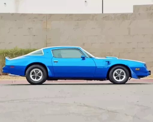 Blue 1978 Trans Am Diamond Painting