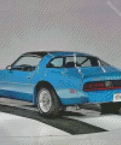 Blue 1979 Firebird Diamond Painting