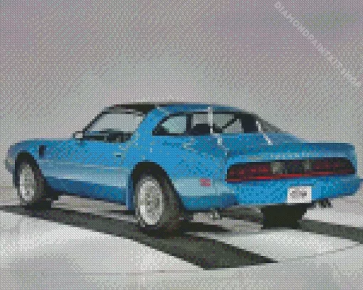 Blue 1979 Firebird Diamond Painting