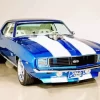 Blue 69 Camaro Ss Car Diamond Painting