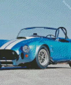 Blue Ac Cobra Car Diamond Painting