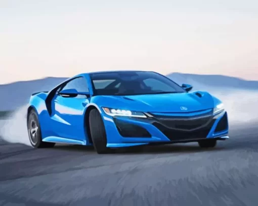 Blue Acura Nsx Car Diamond Painting