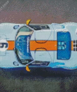 Blue And Orange Gt40 Diamond Painting