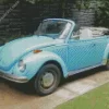 Blue Beetle Convertible Diamond Painting