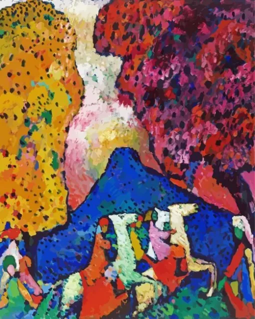 Blue Mountain By Wassily Kandinsky Diamond Painting