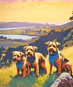 Brown Schnauzers Diamond Painting