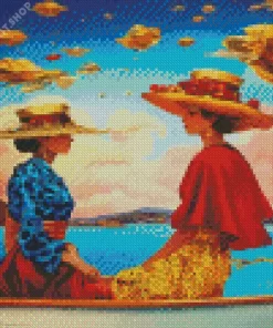 Classy Ladies On Boat Diamond Painting