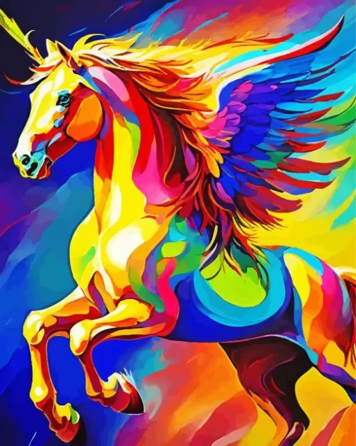 Colorful Fabulous Unicorn Diamond Painting