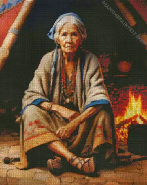 Cool Grandmother Diamond Painting