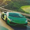 Cool Green Lamborghini Diamond Painting