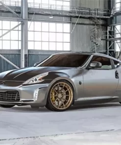 Cool Grey 370z Car Diamond Painting