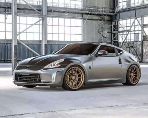 Cool Grey 370z Car Diamond Painting