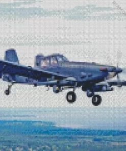 Crop Duster Airplane Diamond Painting