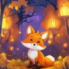 Cute Fall Fox Diamond Painting