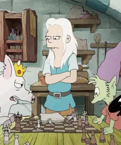 Disenchantment Bean And Elfo Diamond Painting