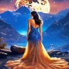 Elegant Galaxy Lady Diamond Painting