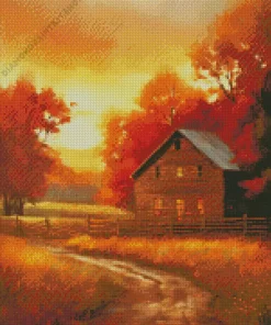 Fall Farmhouse Diamond Painting