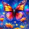 Fantasy Butterfly And Flowers Diamond Painting